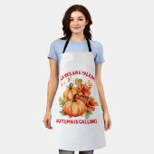 Blätter fallen Herbst ist Calling Design Classi Schürze (Getragen)
