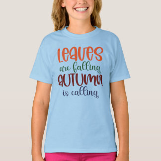 Blätter fallen Herbst ist die Jahreszeit Gewartet T-Shirt