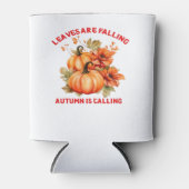 Blätter fallen Herbst nennt Design Klasse Dosenkühler (Vorderseite)