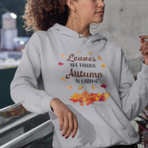 Blätter fallen Herbst nennt Hoodie