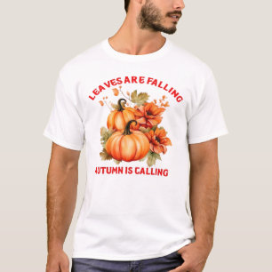 Blätter fallen Herbst ruft Design Classi T-Shirt