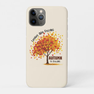 Blätter fallen, Herbst ruft - gemütlicher Fall Case-Mate iPhone Hülle
