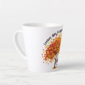 Blätter fallen, Herbst ruft - gemütlicher Fall Milchtasse (Linke Ecke)