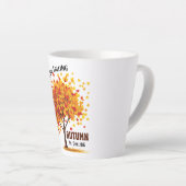 Blätter fallen, Herbst ruft - gemütlicher Fall Milchtasse (Rechte Ecke)