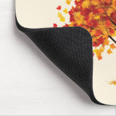 Blätter fallen, Herbst ruft - gemütlicher Fall Mousepad (Ecke)