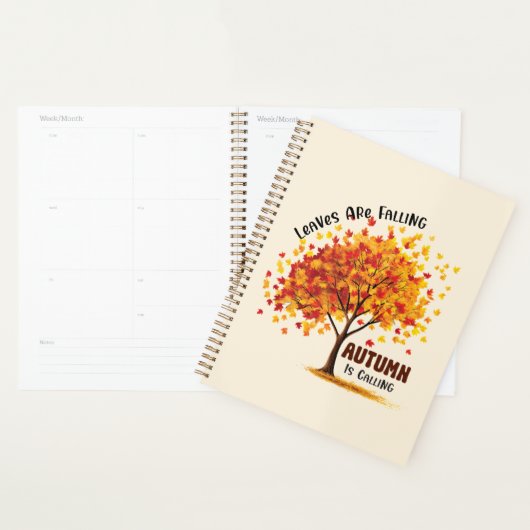 Blätter fallen, Herbst ruft - gemütlicher Fall Planer (Anzeige)