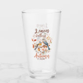 Blätter fallen, Herbst ruft Glas (Vorderseite)
