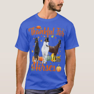 Blätter fallen Herbst ruft Pferde dank T-Shirt