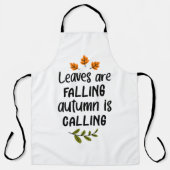 Blätter fallen, Herbst ruft Schürze (Vorderseite)