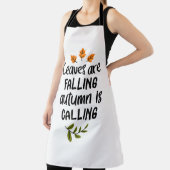 Blätter fallen, Herbst ruft Schürze (InSitu)