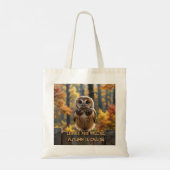 Blätter fallen, Herbst ruft Tragetasche (Rückseite)