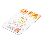 Blätter fallen in Liebe Hochzeit Streaming Orange Magnet (Linke Seite)