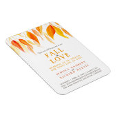 Blätter fallen in Liebe Hochzeit Streaming Orange Magnet (Rechte Seite)