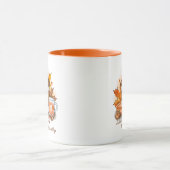 Blätter fallen, Kaffee ruft  Tasse (Zentrum)