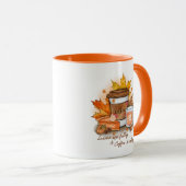 Blätter fallen, Kaffee ruft Tasse (VorderseiteRechts)