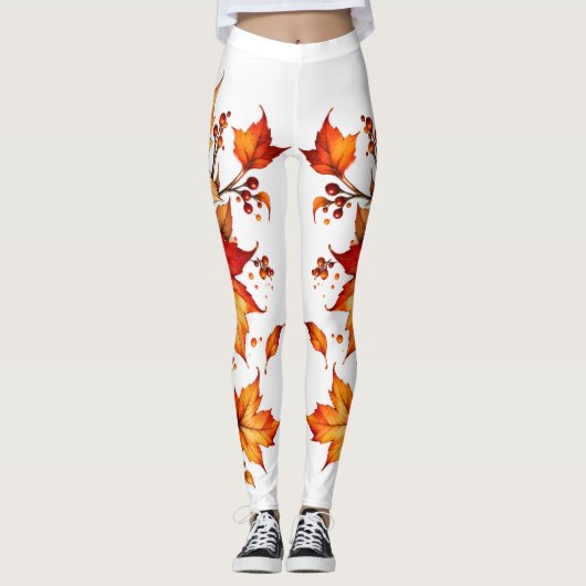 Blätter fallen leggings (Vorderseite)