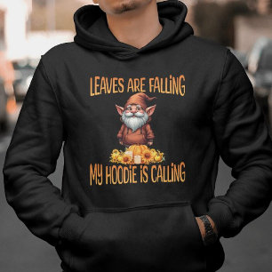Blätter fallen mir in die Hoodie und rufen zu Gnom