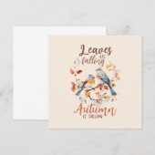 Blätter fallen - Whimsical Fall Birds & Foliage (Vorne/Hinten)