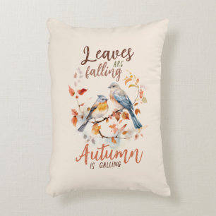 Blätter fallen - Whimsical Fall Birds & Foliage Dekokissen