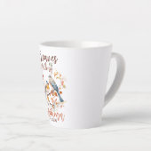 Blätter fallen - Whimsical Fall Birds & Foliage Milchtasse (Rechte Ecke)