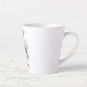 Blätter fallen - Whimsical Fall Birds & Foliage Milchtasse (Rechts)