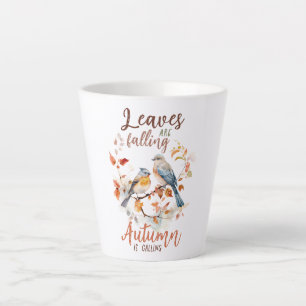 Blätter fallen - Whimsical Fall Birds & Foliage Milchtasse