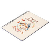 Blätter fallen - Whimsical Fall Birds & Foliage Notizblock (Linke Seite)