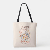 Blätter fallen - Whimsical Fall Birds & Foliage Tasche (Rückseite)
