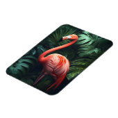 Blätter Flamingo und Dschungel Magnet (Linke Seite)