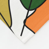 Blätter Fleecedecke (Ecke)