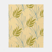 Blätter Fleecedecke (Vorderseite)