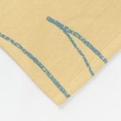 Blätter Fleecedecke (Ecke)