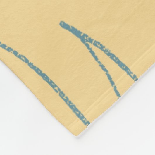 Blätter Fleecedecke (Ecke)