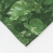 Blätter Fleecedecke (Ecke)