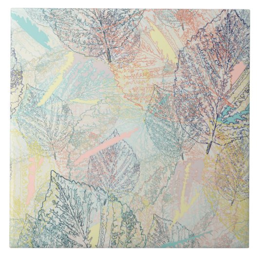 Blätter. Fliese (Vorderseite)