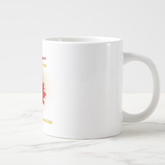 Blätter flüstern - Zweisprachige Tasse Herbst (Rechts)