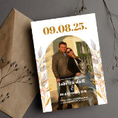 Blätter Foto Arch Save the Date Einladung
