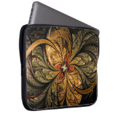 Blätter Fraktal Art Laptopschutzhülle (Vorne Rechts)