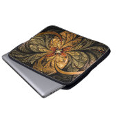 Blätter Fraktal Art Laptopschutzhülle (Vorne Knopf)