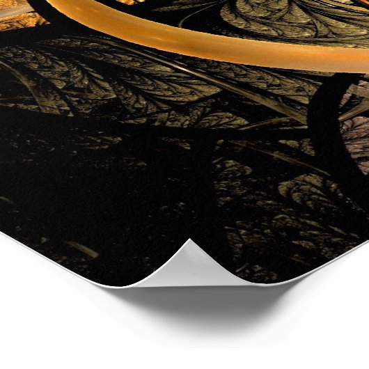 Blätter Fraktal Art Poster (Ecke)