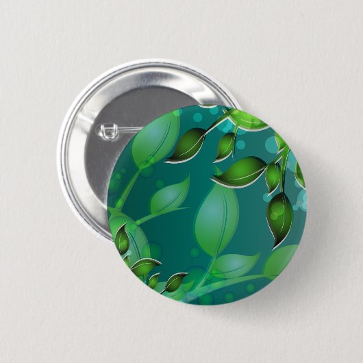 Blätter "Fresh Garden" Button (Vorne & Hinten)