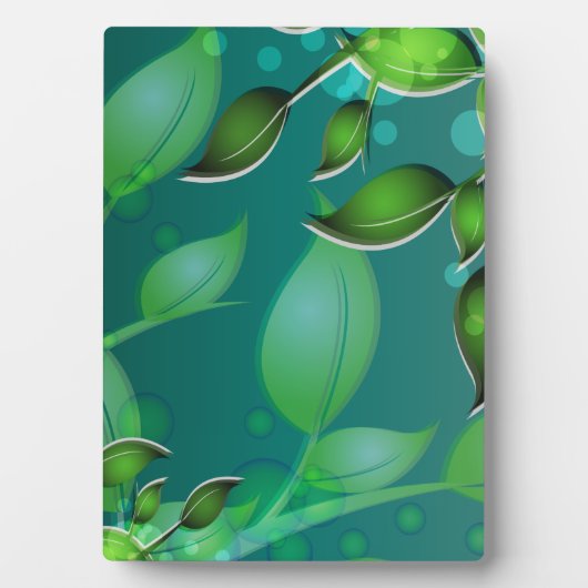 Blätter "Fresh Garden" Fotoplatte (Vorderseite)