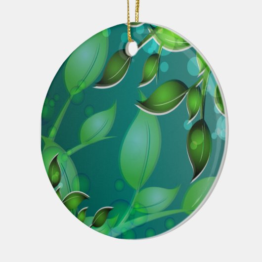 Blätter "Fresh Garden" Keramik Ornament (Links)