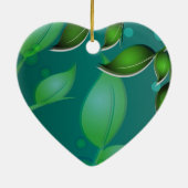 Blätter "Fresh Garden" Keramikornament (Hinten)