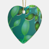 Blätter "Fresh Garden" Keramikornament (Links)