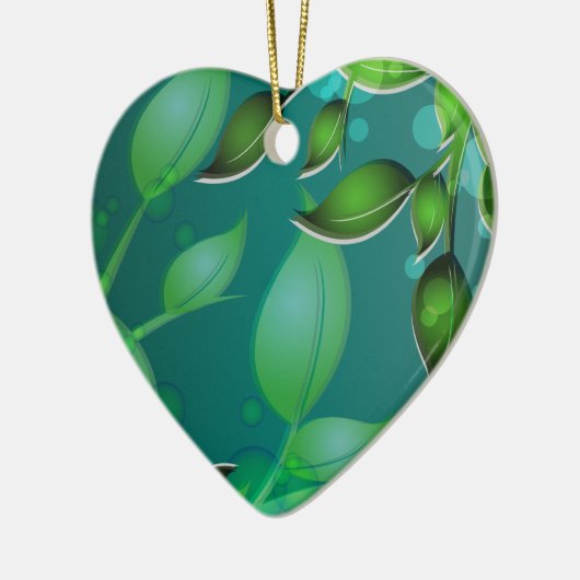 Blätter "Fresh Garden" Keramikornament (Links)