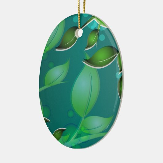 Blätter "Fresh Garden" Keramikornament (Links)