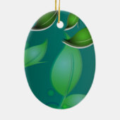 Blätter "Fresh Garden" Keramikornament (Hinten)
