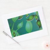 Blätter "Fresh Garden" Rechteckiger Aufkleber (Umschlag)