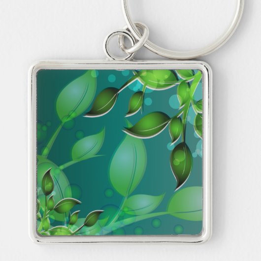 Blätter "Fresh Garden" Schlüsselanhänger (Vorne)